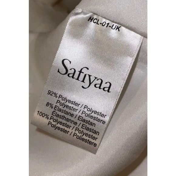 SAFIYAA Elvie Stretch Crepe Draped One-shoulder Gown In Ivory - Picture 13 of 13